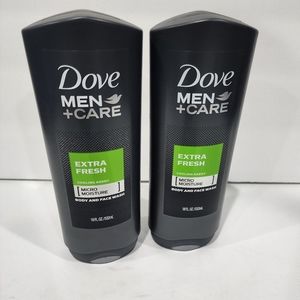 Dove Men+Care Body Wash Extra Fresh 18 oz, 2 Count